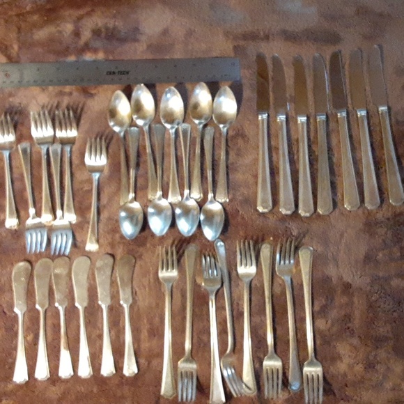 Vintage set (36 pcs) of silverware E.P.N.S., SILVER PLATE - Picture 16 of 16